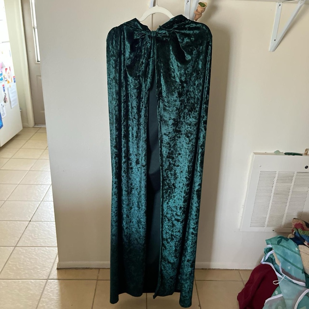 Emerald Green Velvet Cape